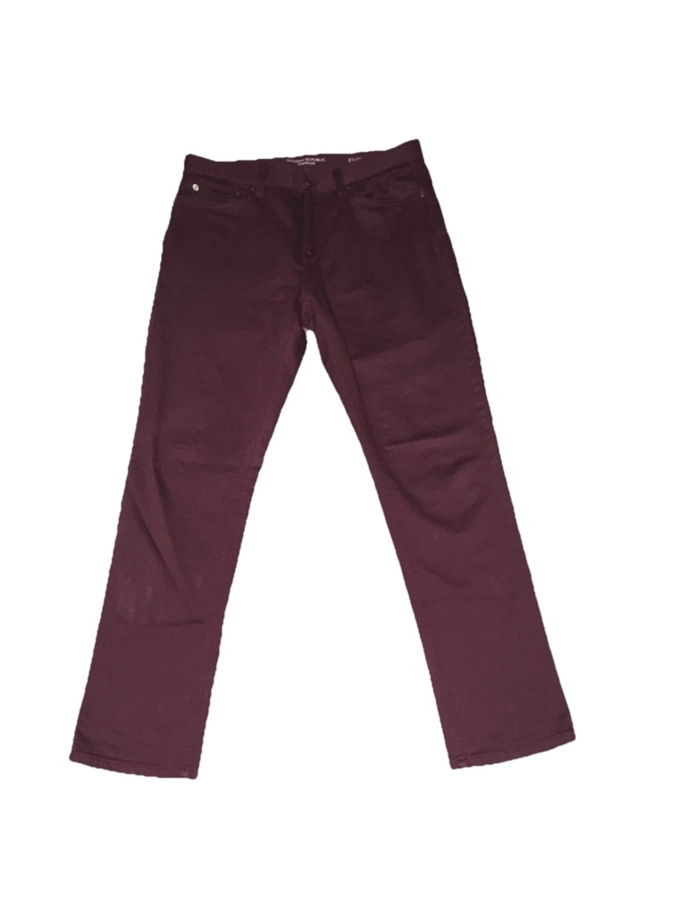 Banana Republic Men’s Maroon Straight Leg Traveler Pants 31x30 - Picture 1 of 5